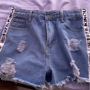 Denim shorts
